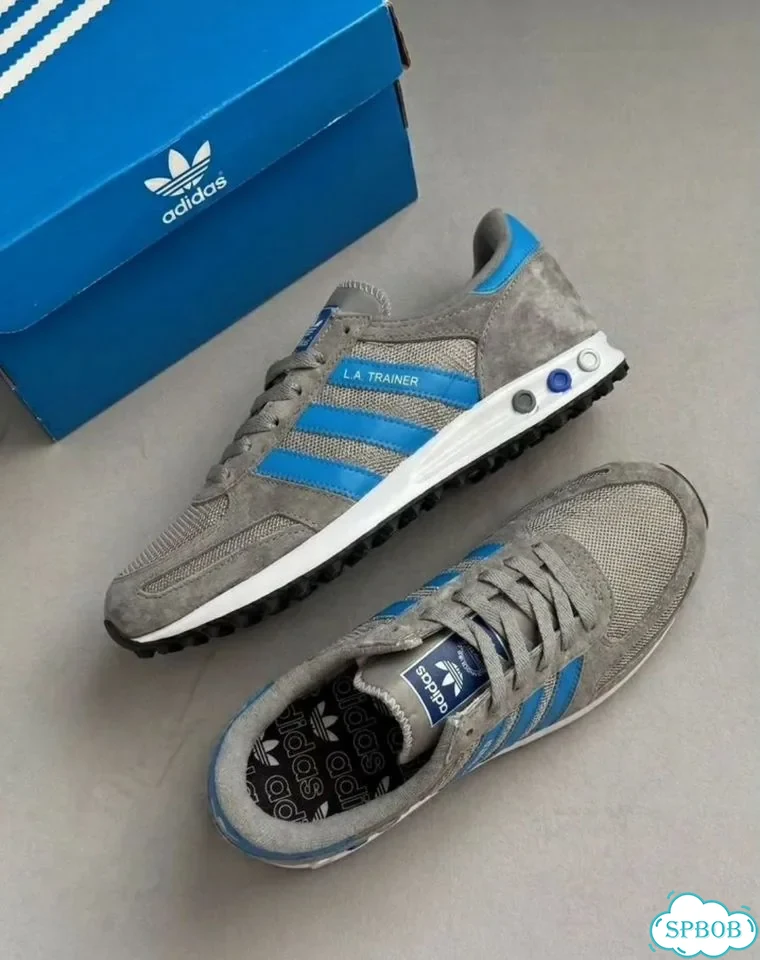 Кроссовки Adidas La Trainer Og Grey Blue фото 4