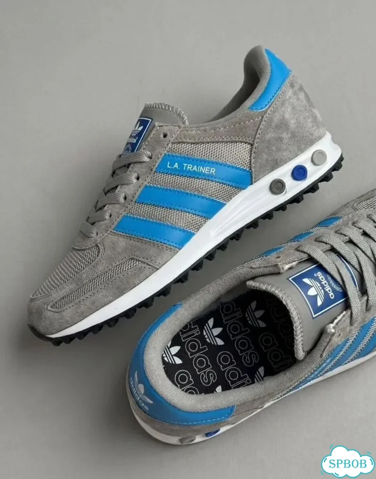 Кроссовки Adidas La Trainer Og Grey Blue фото 5