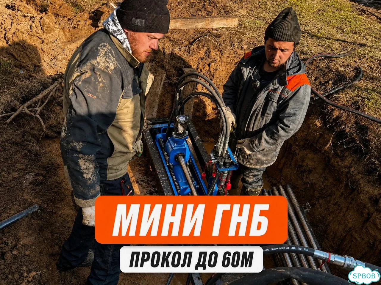 Бестраншейная прокладка труб до 60 м фото 1