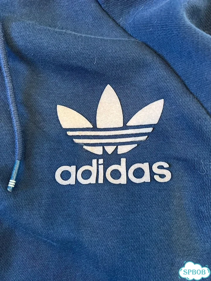 Adidas зип худи синяя фото 2