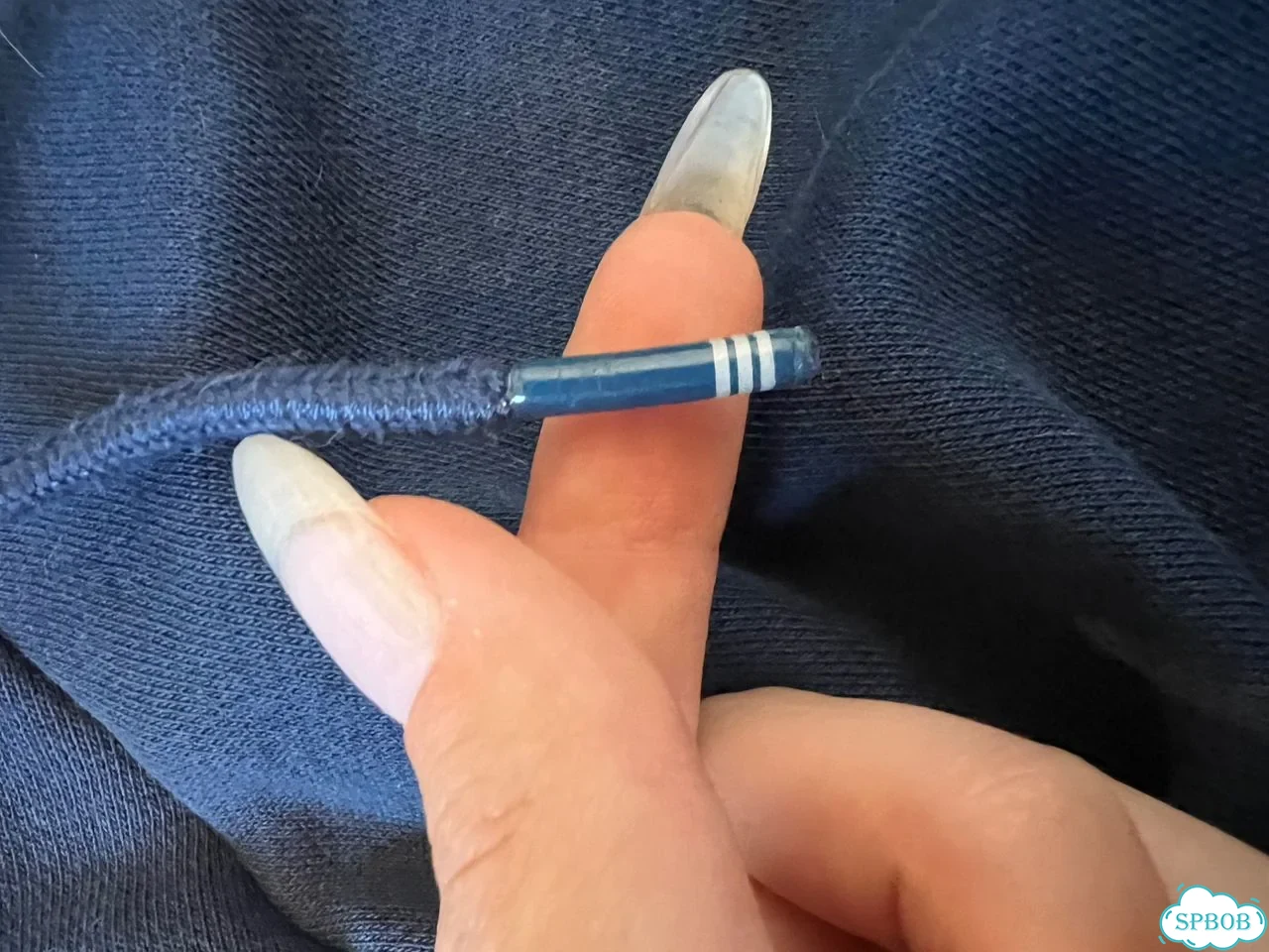 Adidas зип худи синяя фото 7
