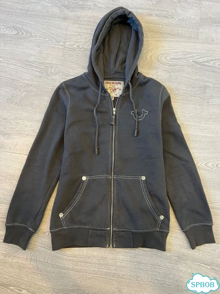 True religion зип худи серая фото 1