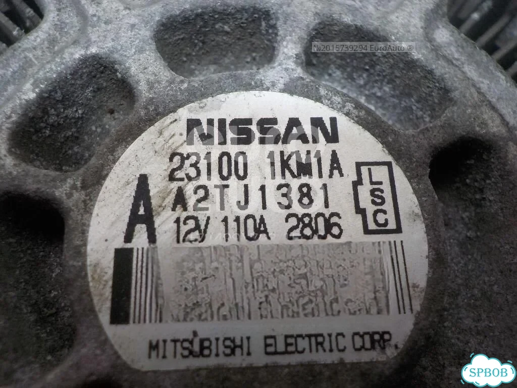 Генератор Б/у Nissan Juke (F15) 2011-2019,Nissan Sentra (B17) 2013-2019 Nissan фото 6