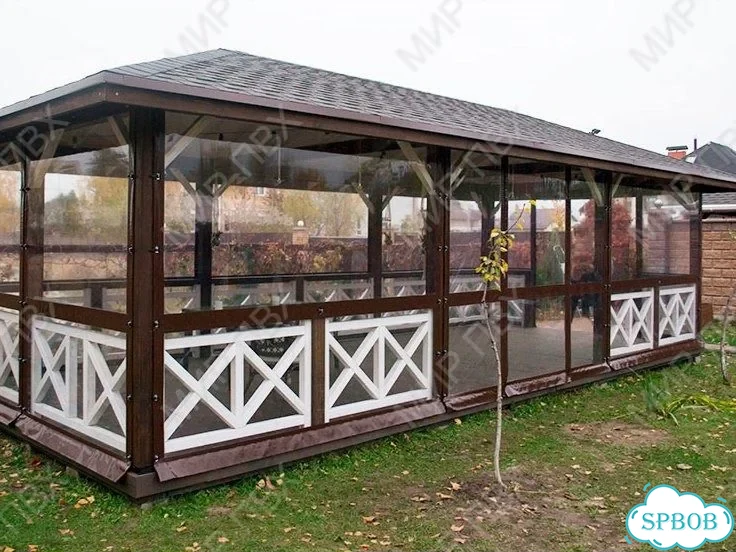 Жидкие окна на веранду, беседку, террасу, кафе фото 7