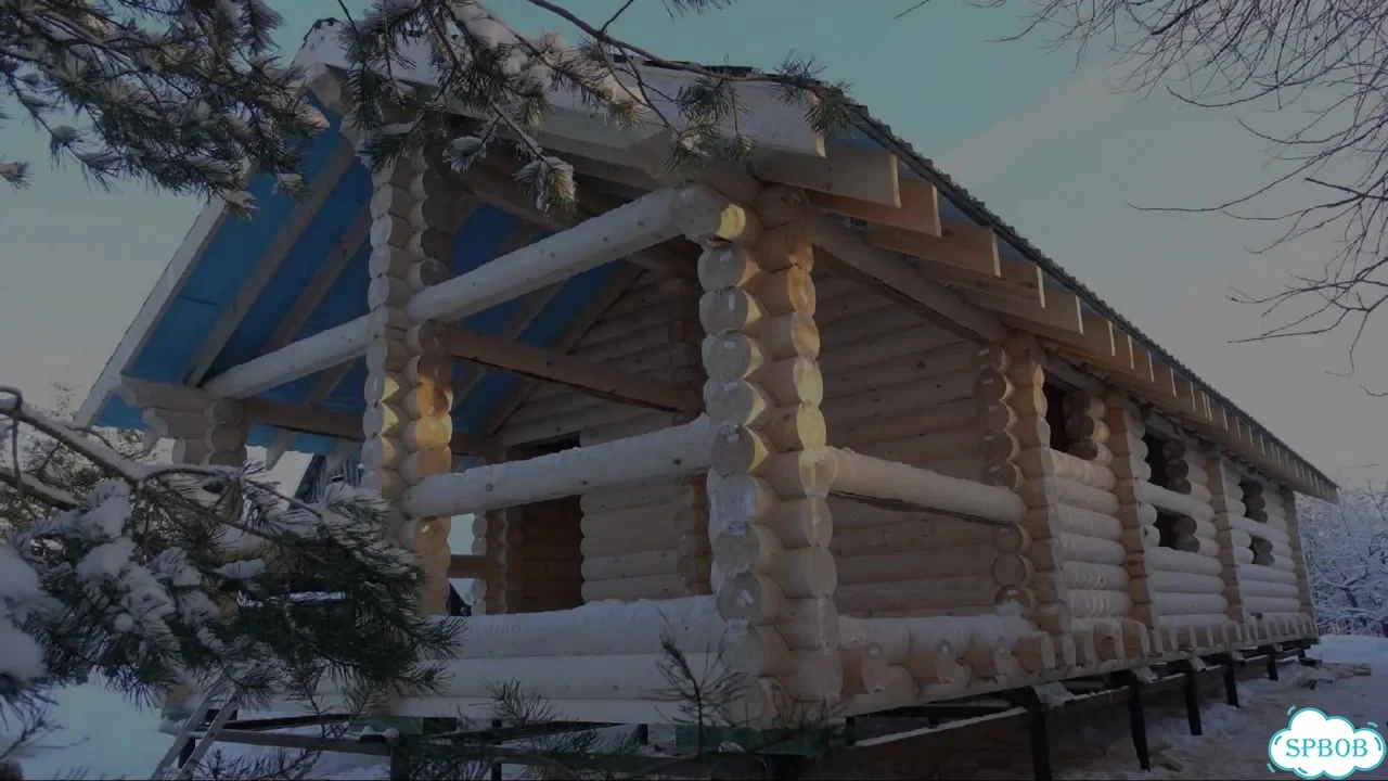 Сруб Зимнего Дома / Бани 6.0х15.0м. с террасой фото 1