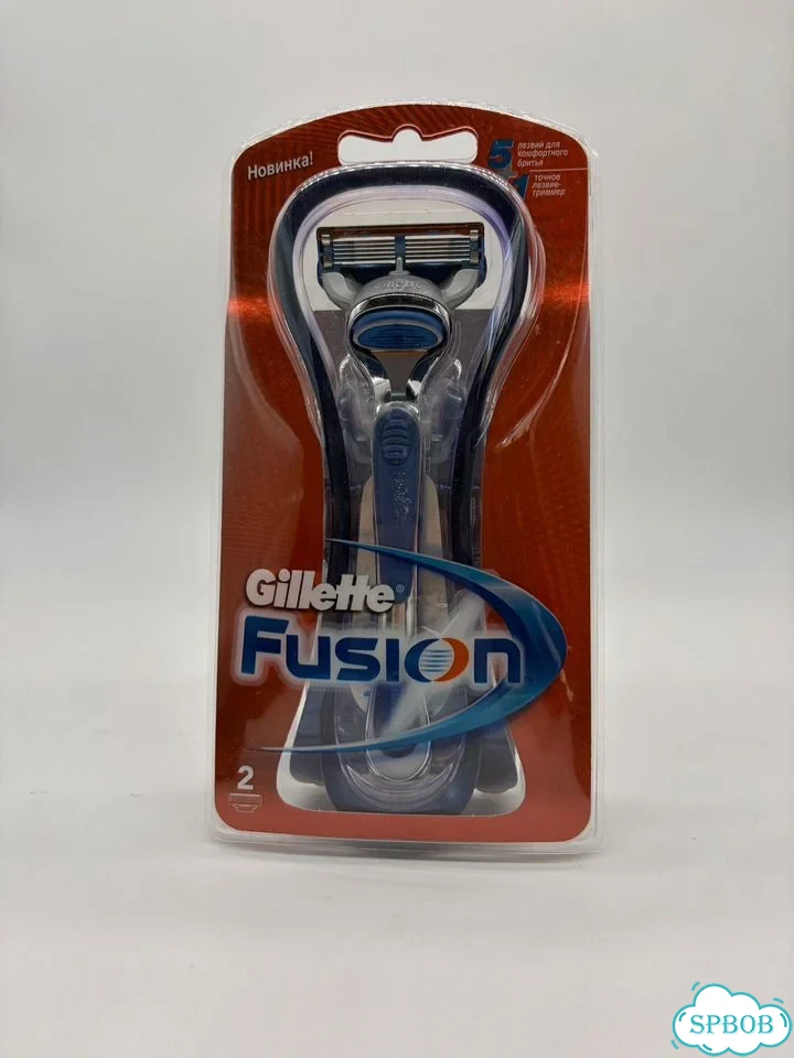 Станок GilletteFusion+2 кассеты польша 2005 винтаж фото 1