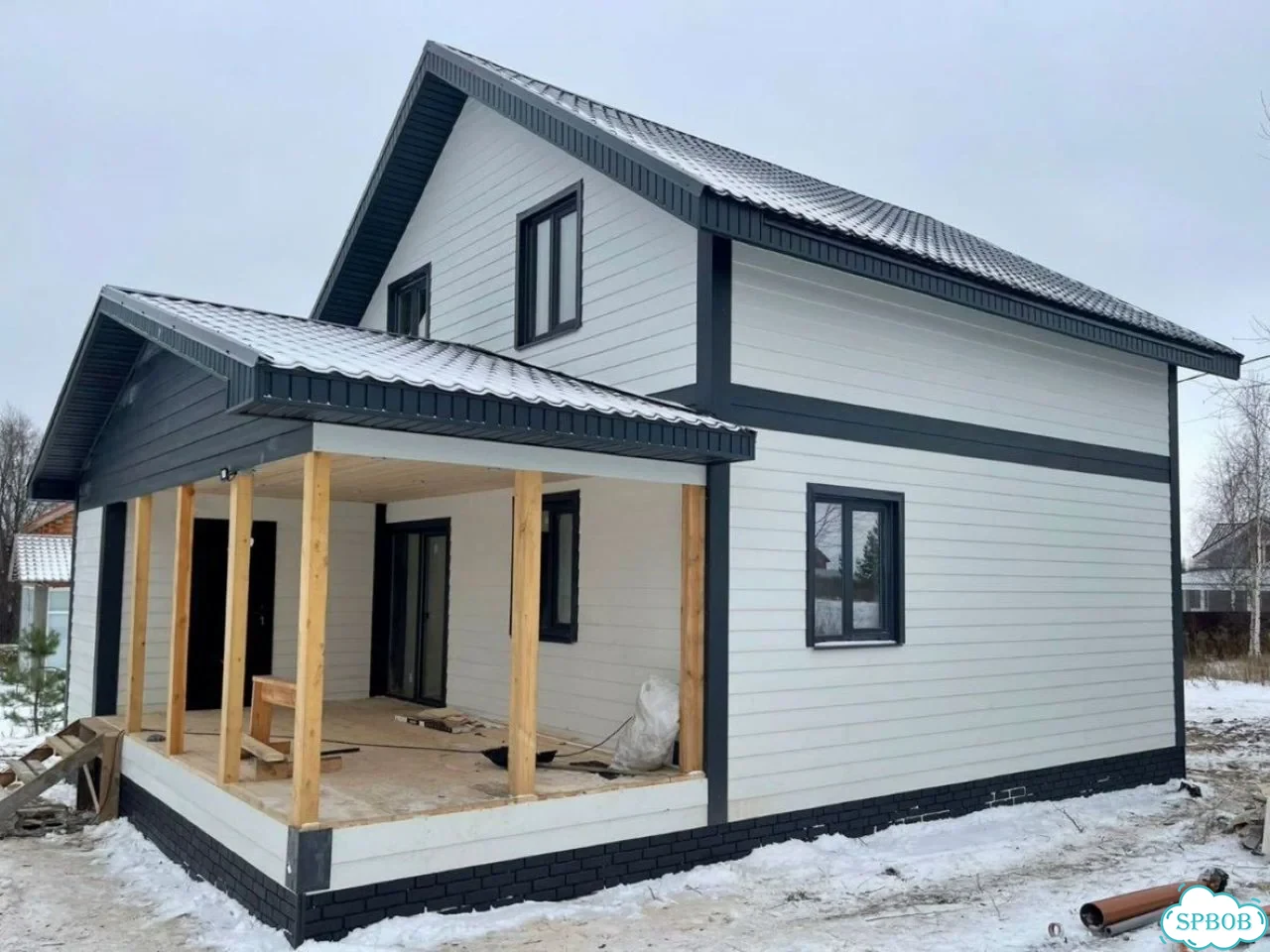 Строительство каркасных домов. Бригада строителей фото 6