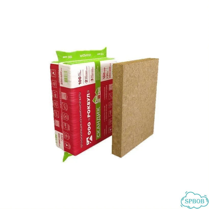 Утеплитель Rockwool Лайт Баттс Скандик 50х600х800м фото 8