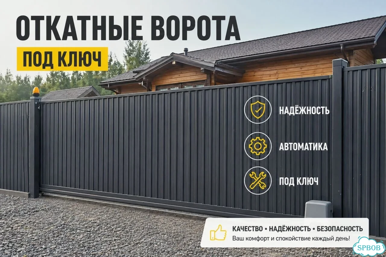 Ворота откатные от производителя фото 1