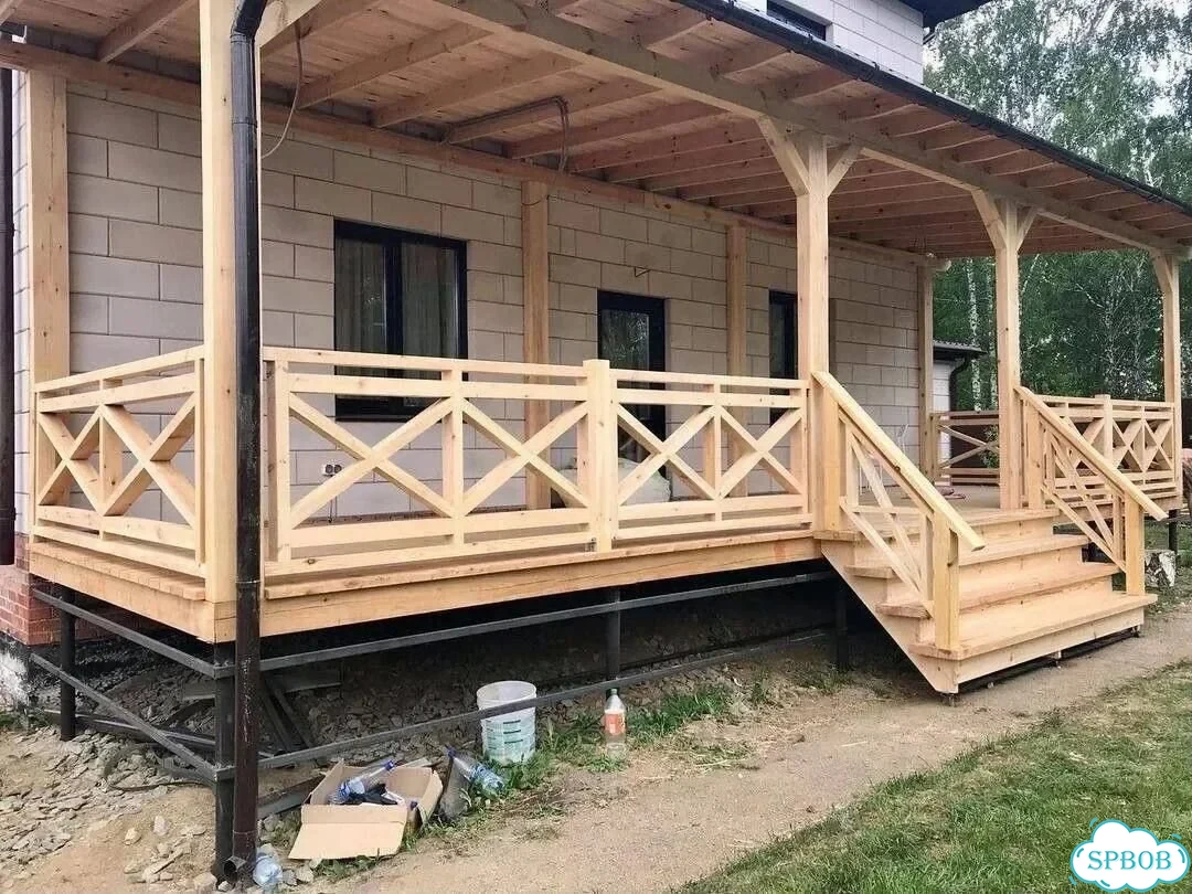 Строительство пристройки, веранды, террасы, гаража фото 4