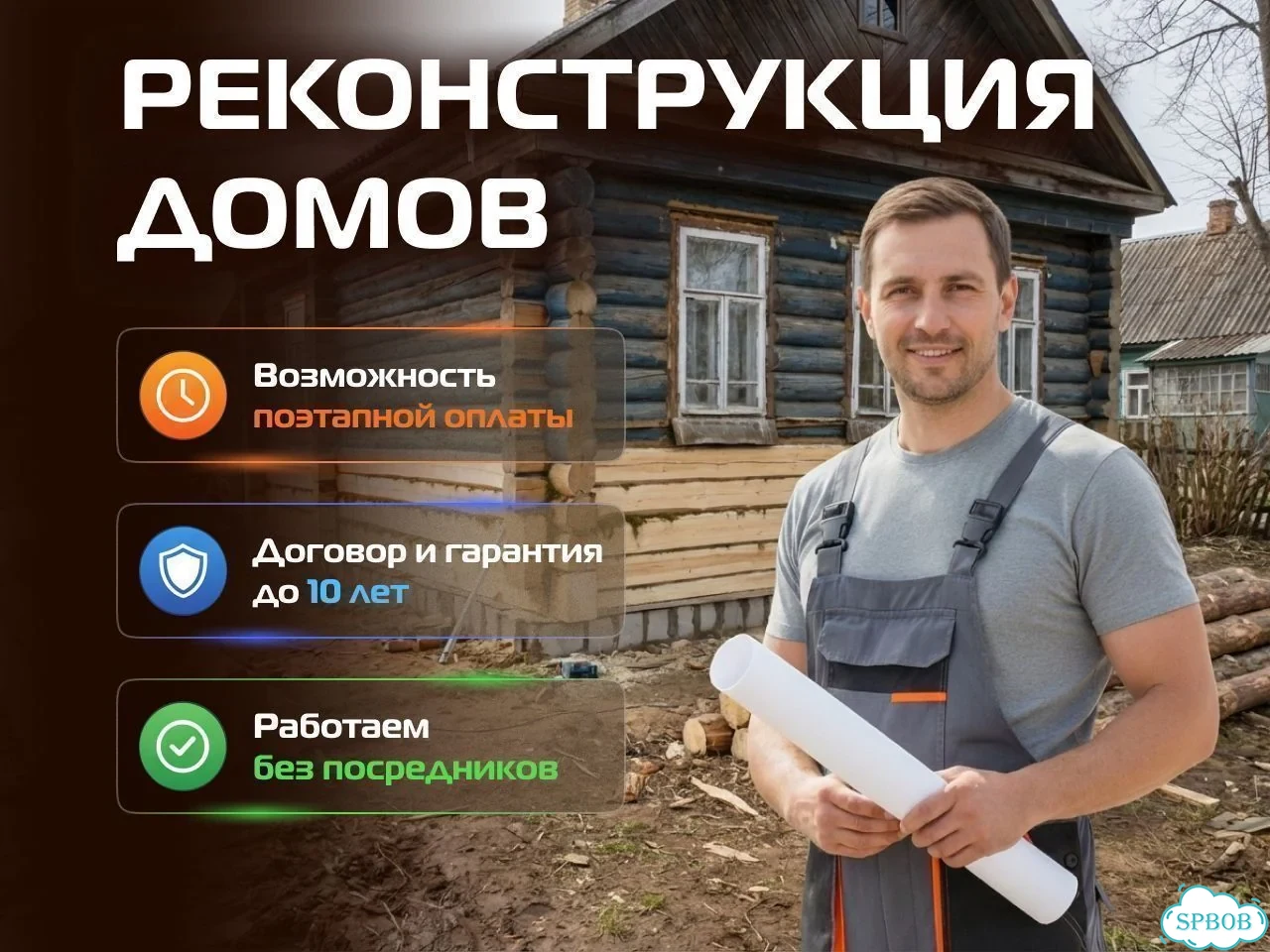 Бригада строителей. Ремонт дома. Замена венцов фото 1