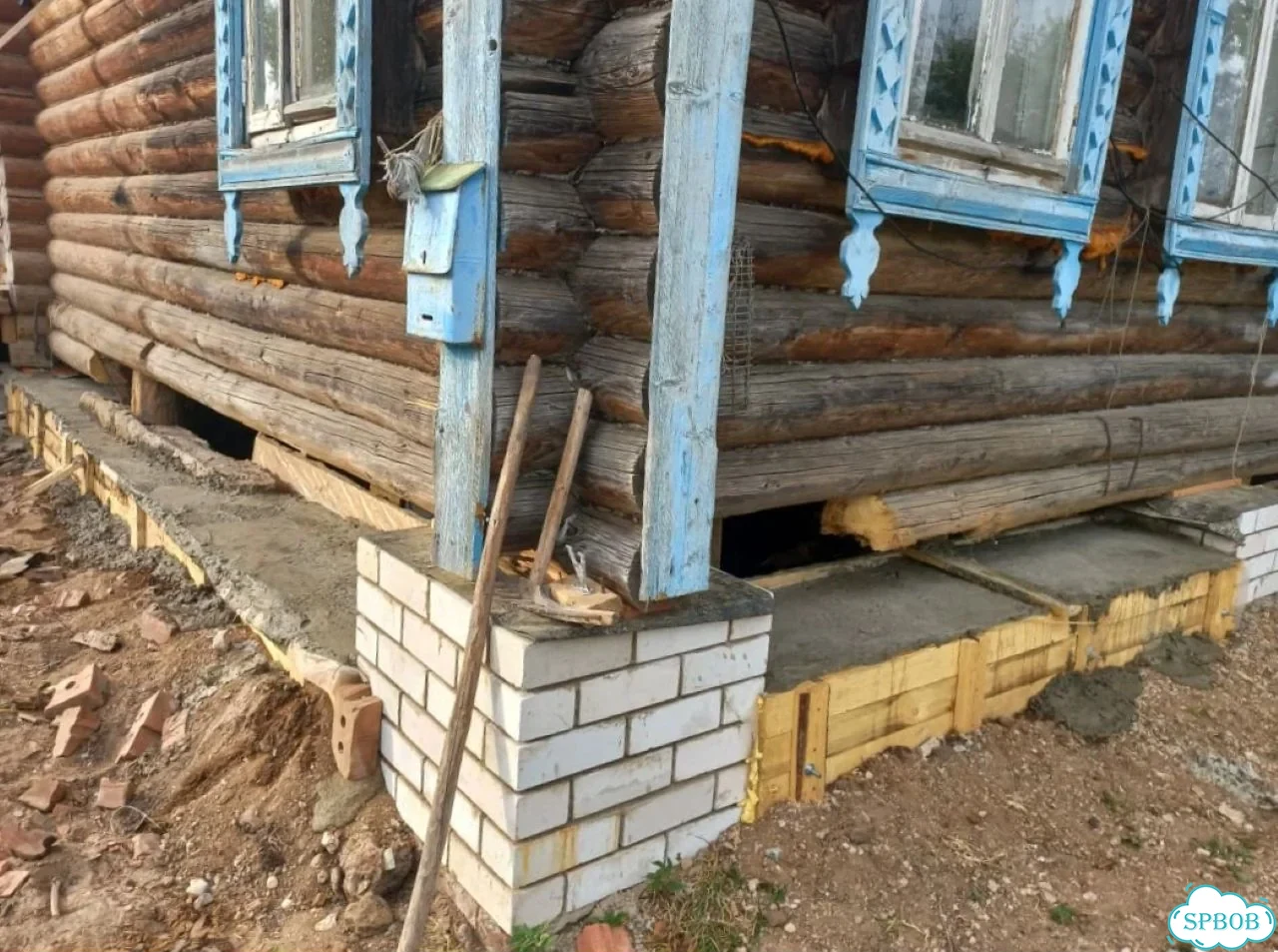 Бригада строителей. Ремонт дома. Замена венцов фото 7