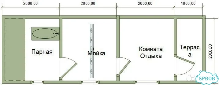 Мобильная перевозная каркасная баня / Сканди фото 8