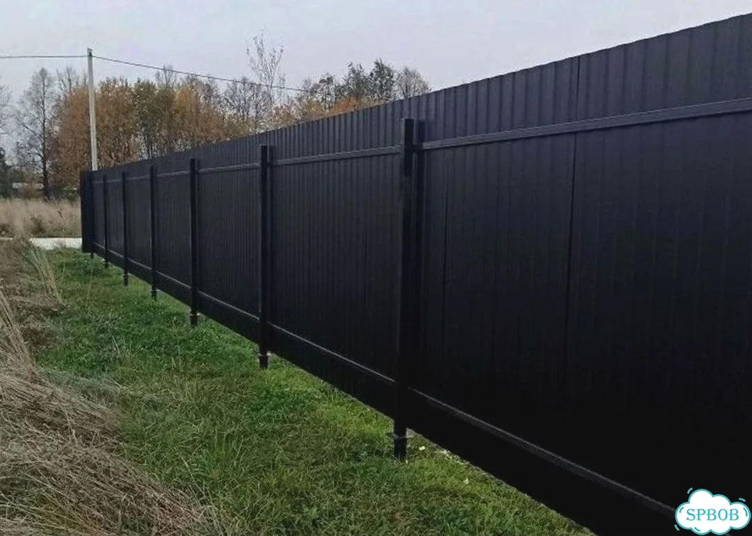 Профнастил для забора с установкой под ключ фото 2