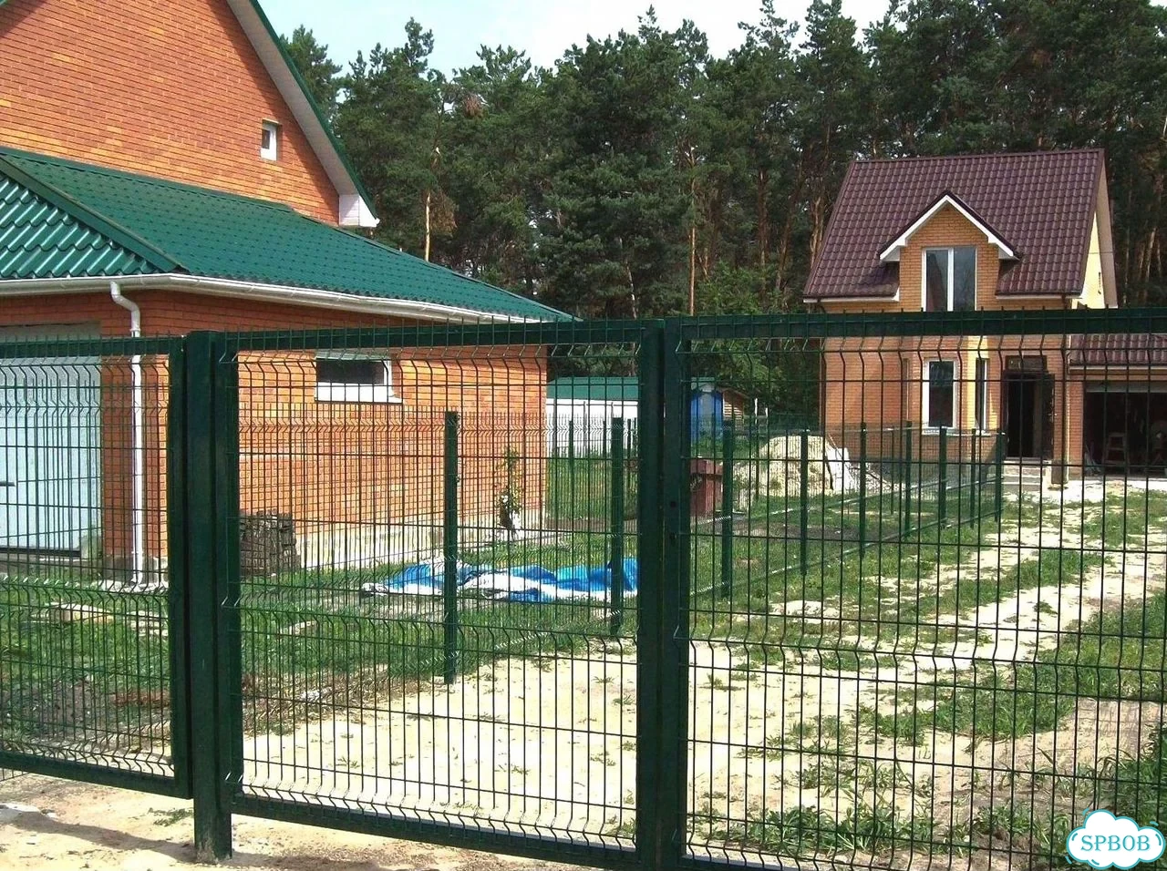 Забор из сетки 3Д гиттер с установкой фото 6