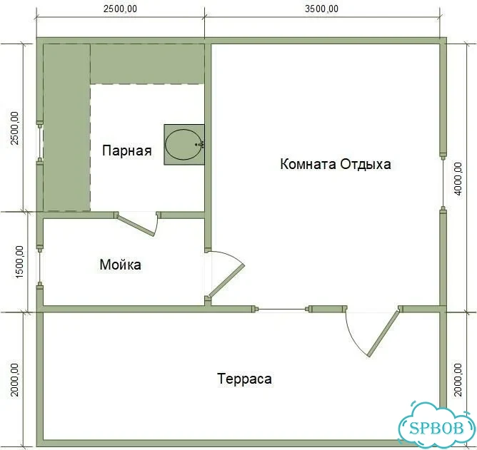 Баня из бруса Царская / Строим, доставляем бани под ключ фото 9