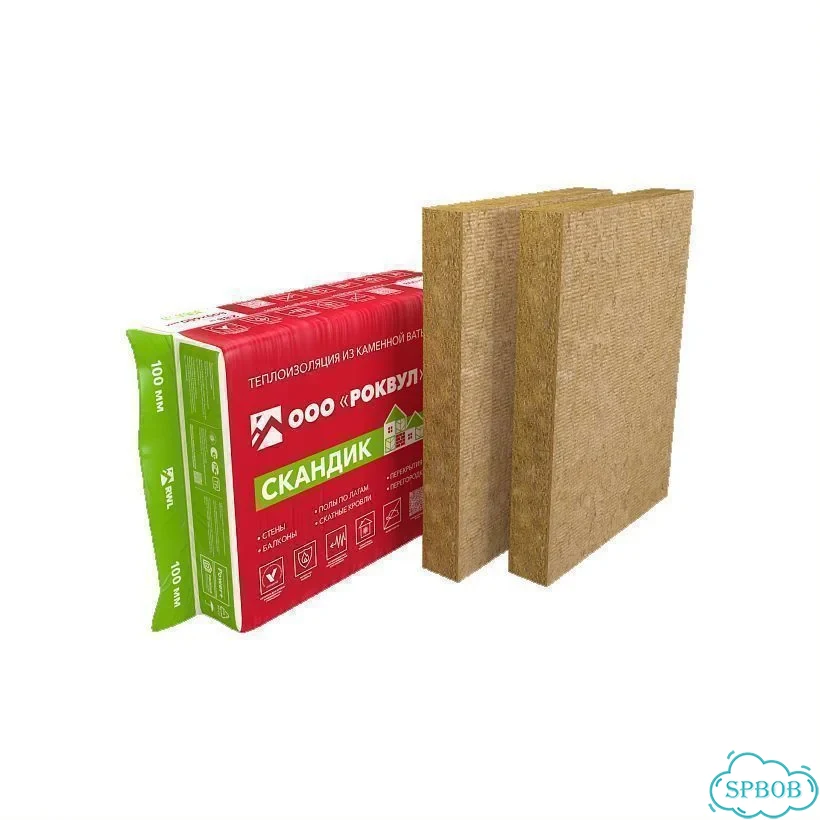 Утеплитель Rockwool Лайт Баттс Скандик 50х600х800м фото 1