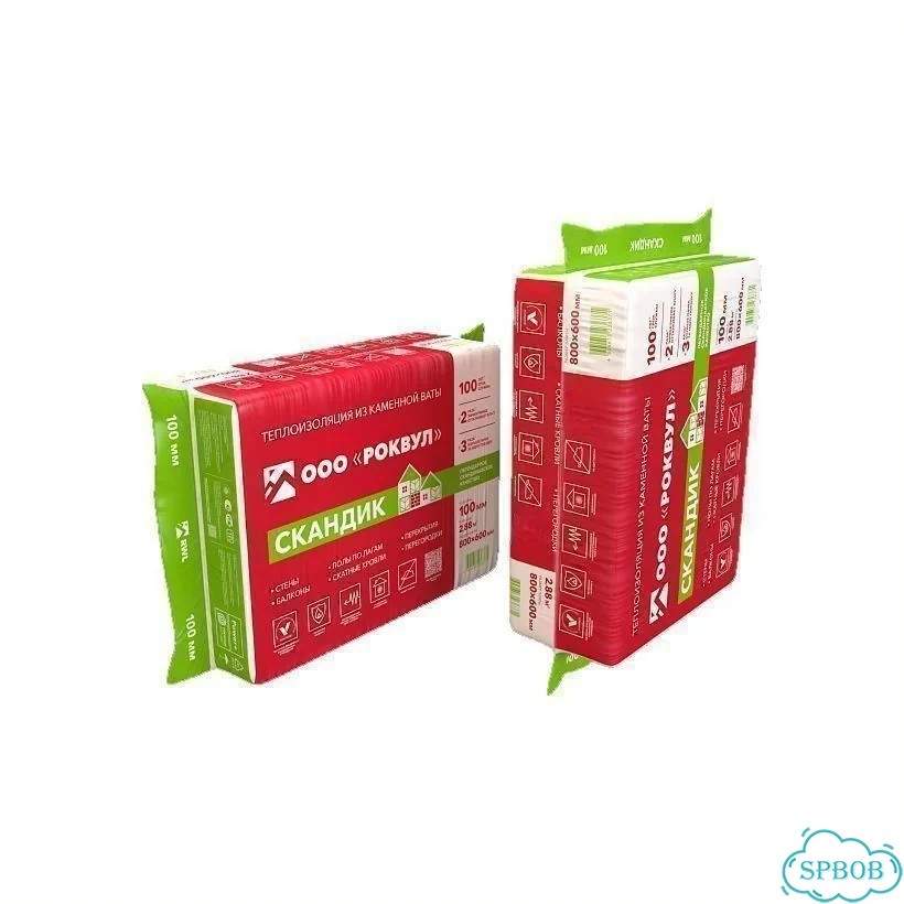 Утеплитель Rockwool Лайт Баттс Скандик 50х600х800м фото 5
