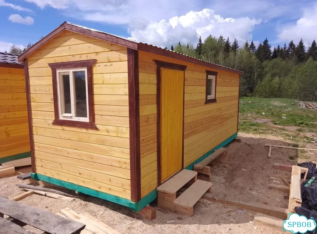 Баня из сухого бруса 6х2.3, на три помещения фото 1