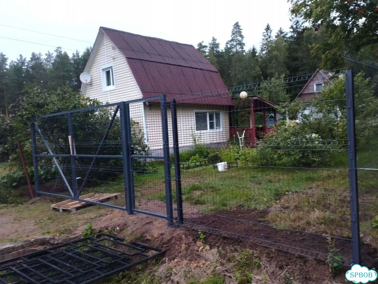 Забор из сетки 3Д гиттер любого цвета и размера фото 2