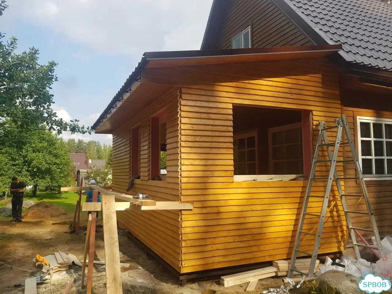 Пристройка к дому под ключ терраса веранда фото 1