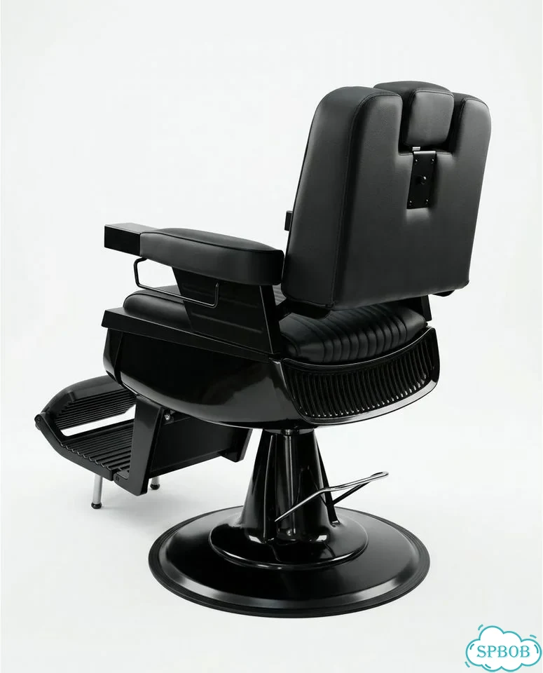 Барбер кресло BX-1401R - black-black фото 5