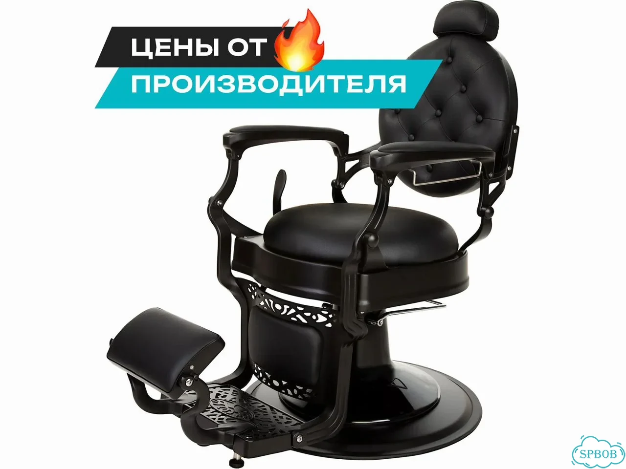Кресло для барбера Royal black фото 1