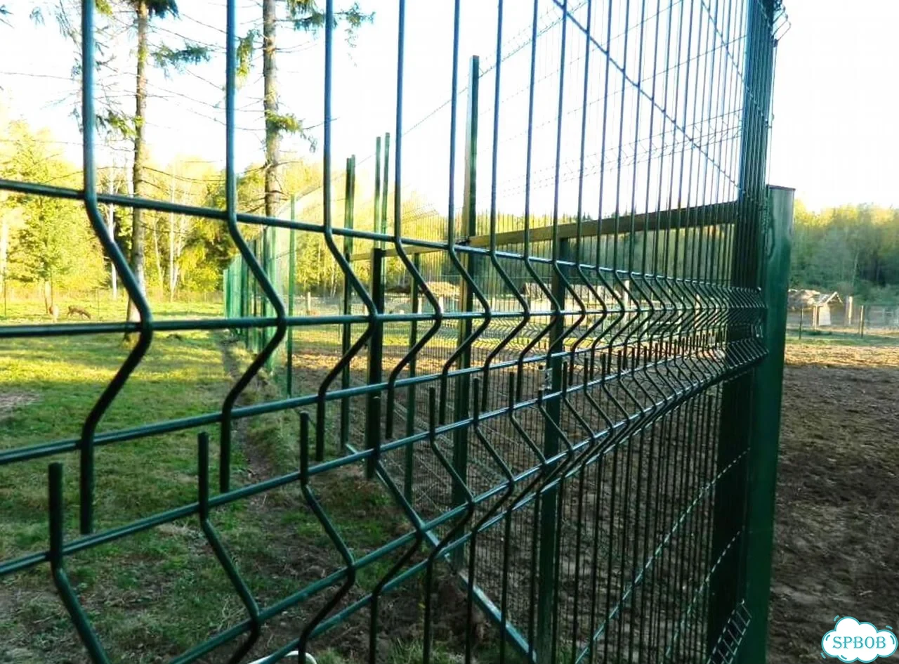Забор из сетки 3Д гиттер с установкой фото 2