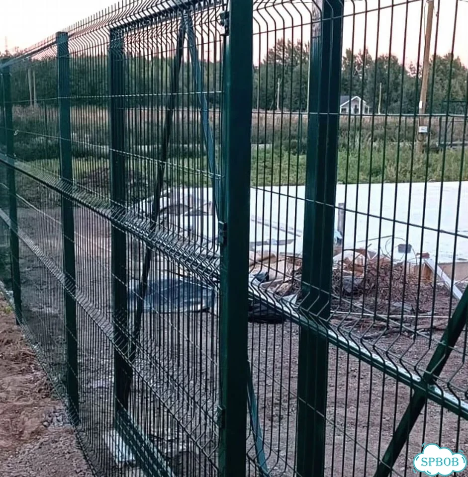 Забор из сетки 3Д гиттер с установкой фото 9