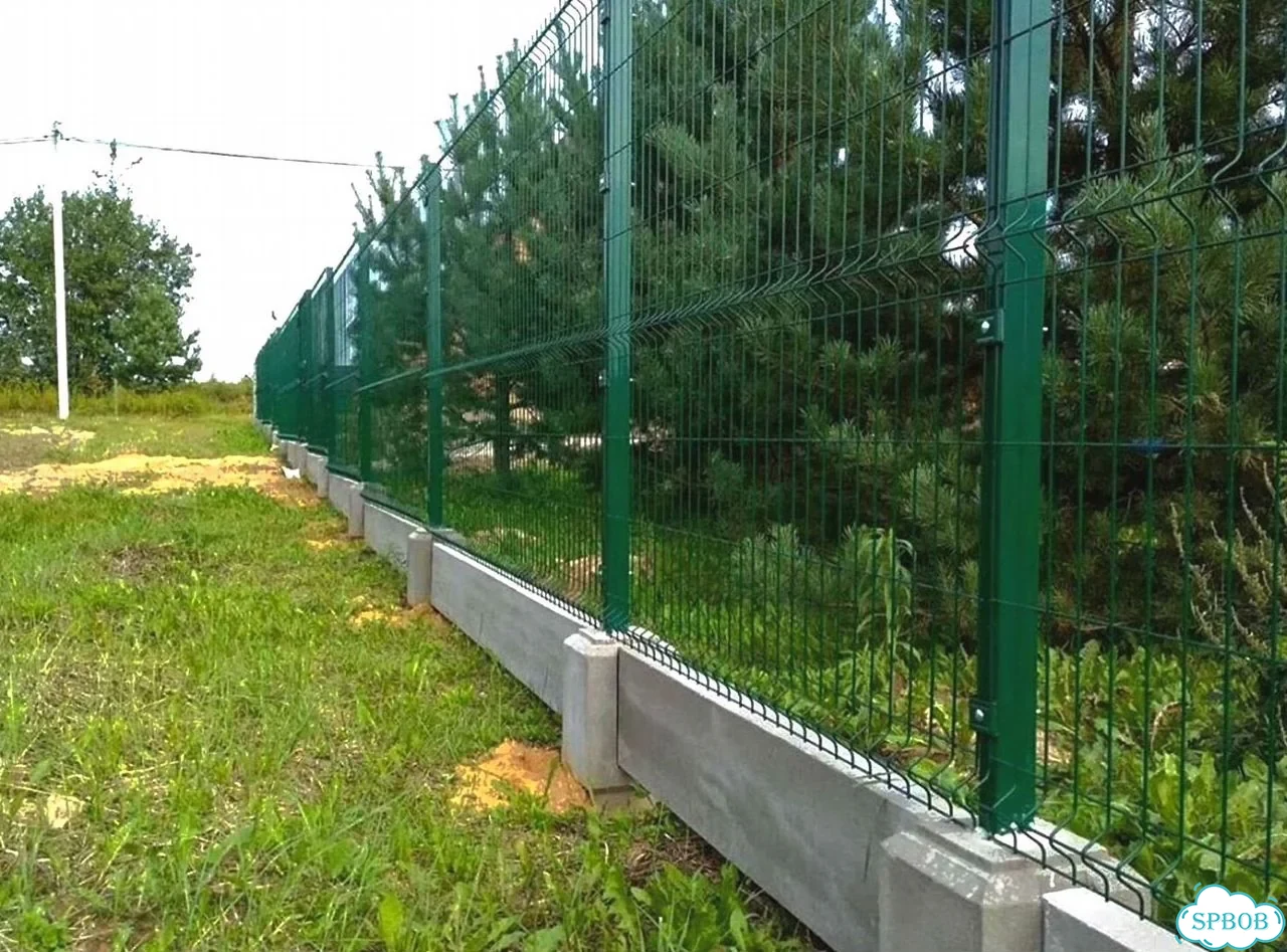 Забор из сетки 3Д гиттер с установкой фото 2