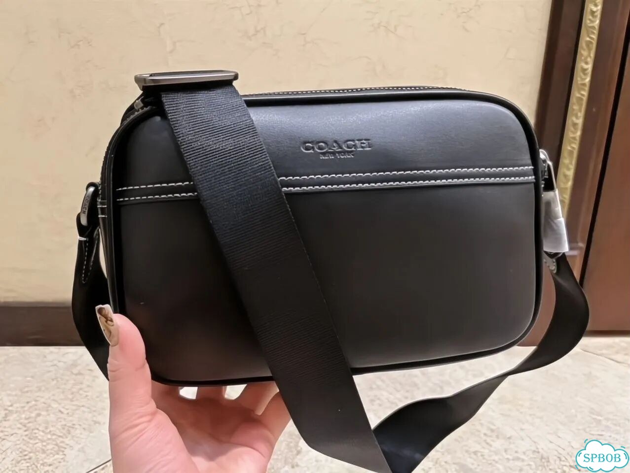 Сумка coach мужская черная фото 10