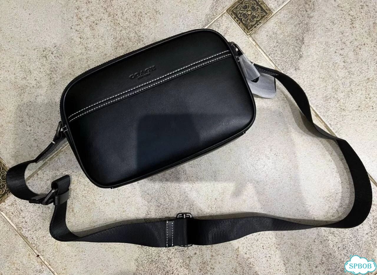 Сумка coach мужская черная фото 3