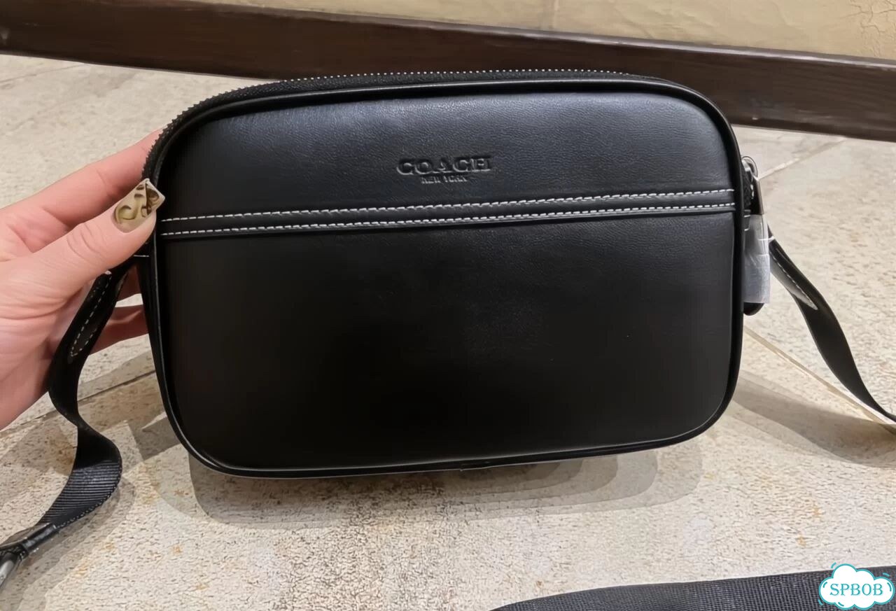 Сумка coach мужская черная фото 5