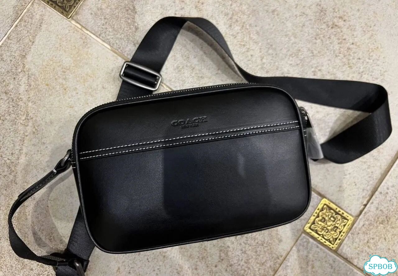 Сумка coach мужская черная фото 9
