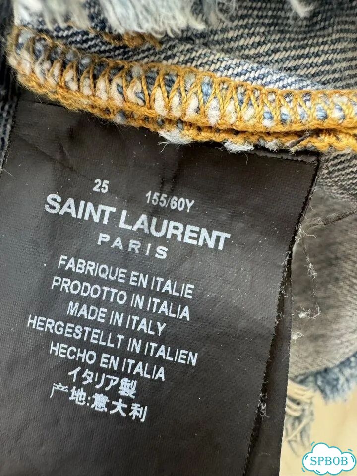 Saint Laurent шорты джинсовые фото 5