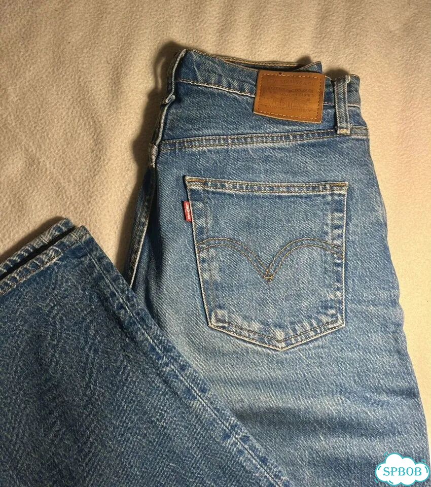 Джинсы levis ribcage straight ankle 28 фото 2