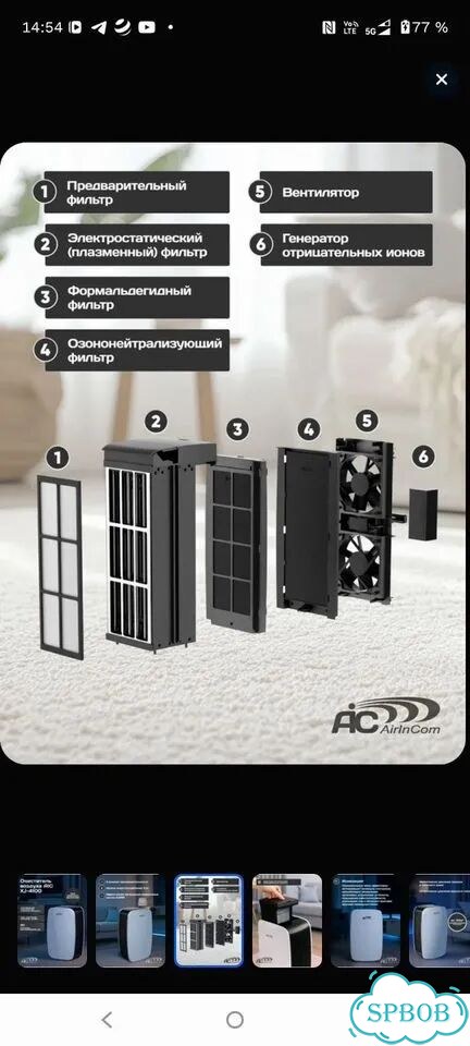 Воздухоочиститель AIC XJ-4100 фото 2