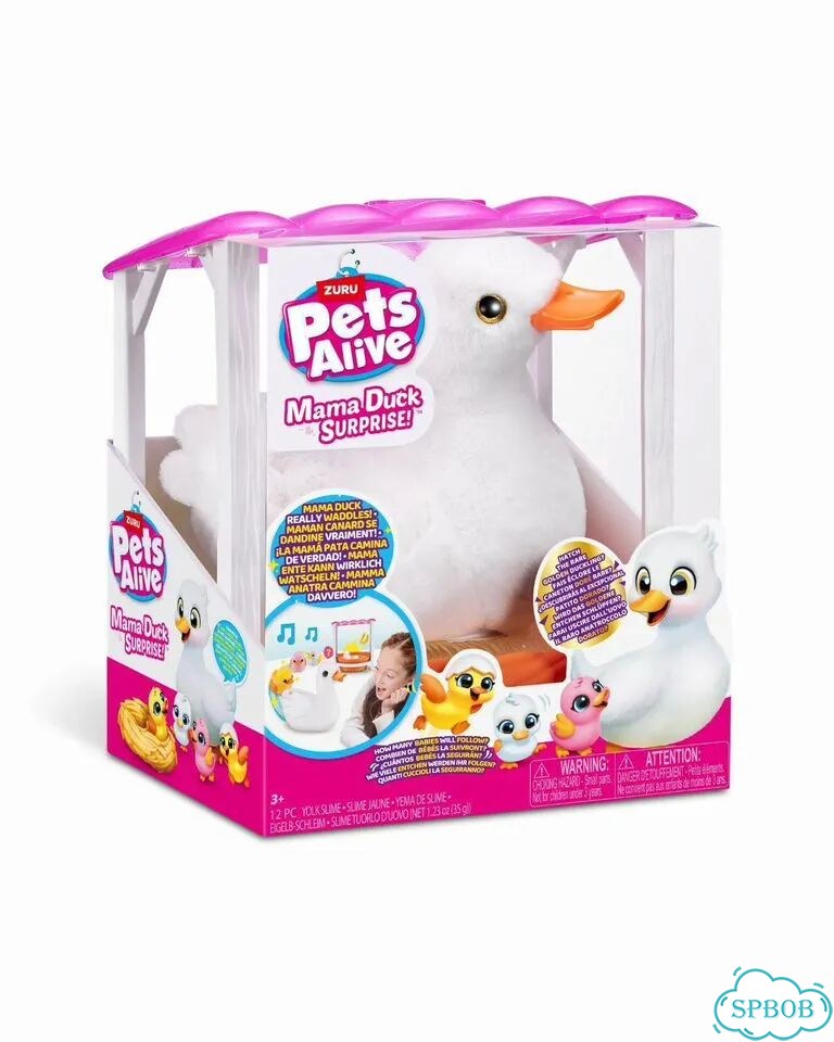 Zuru Pets Alive Интерактивная Мама утка с утятами фото 1