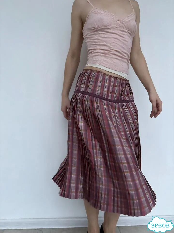 Юбка Prada SS2005 Plaid Pleated Skirt фото 1