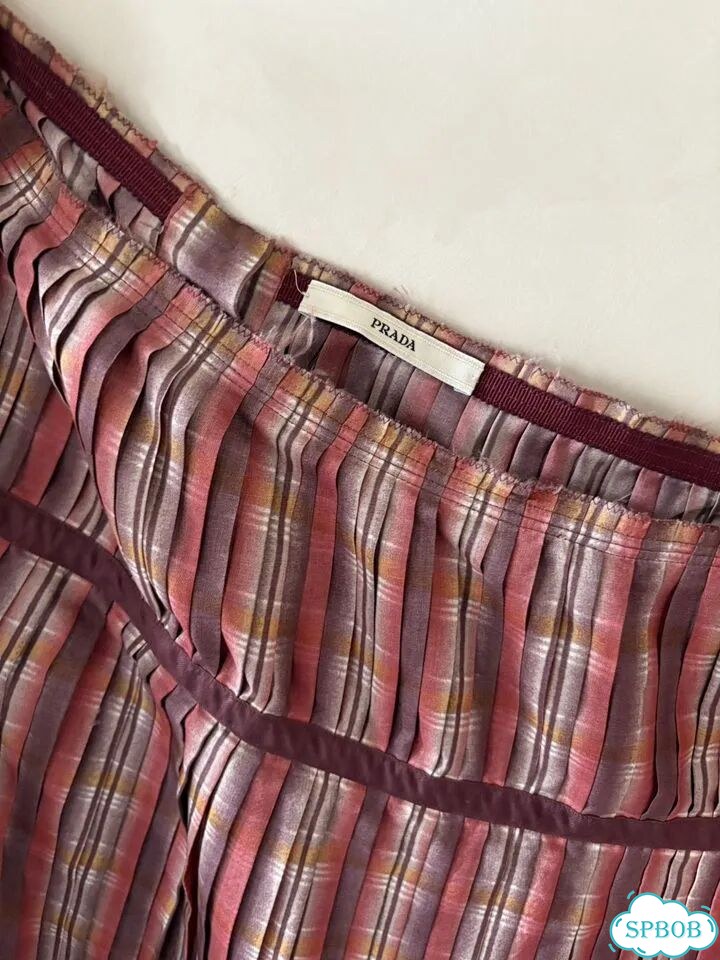 Юбка Prada SS2005 Plaid Pleated Skirt фото 5