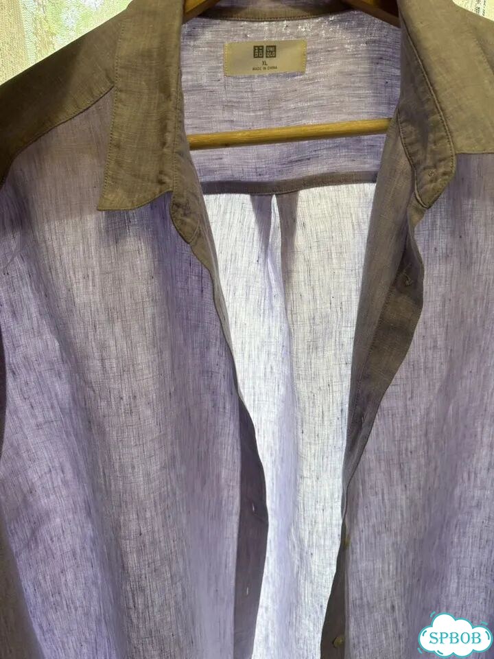 Рубашка uniqlo лён XL фото 3