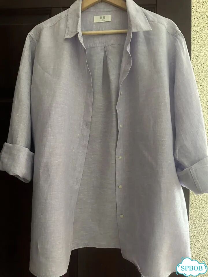 Рубашка uniqlo лён XL фото 4