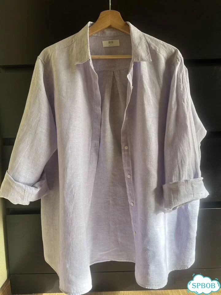 Рубашка uniqlo лён XL фото 5