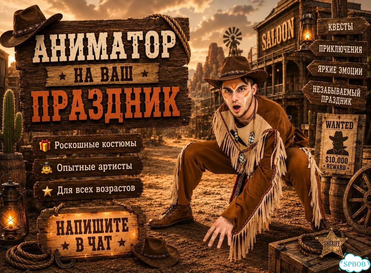Квест дикий запад ковбой аниматор фото 1