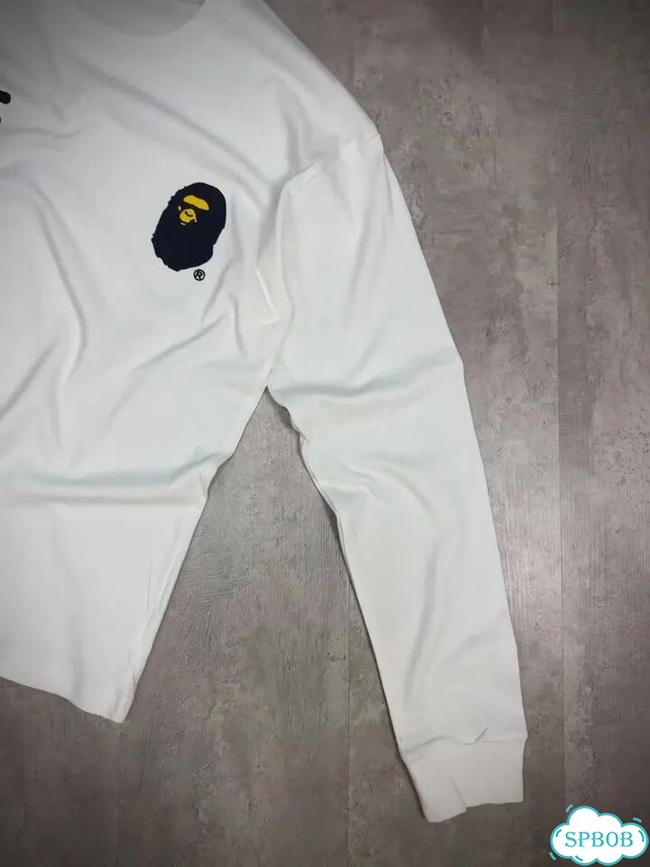 Лонгслив от бренда Bape белый фото 1
