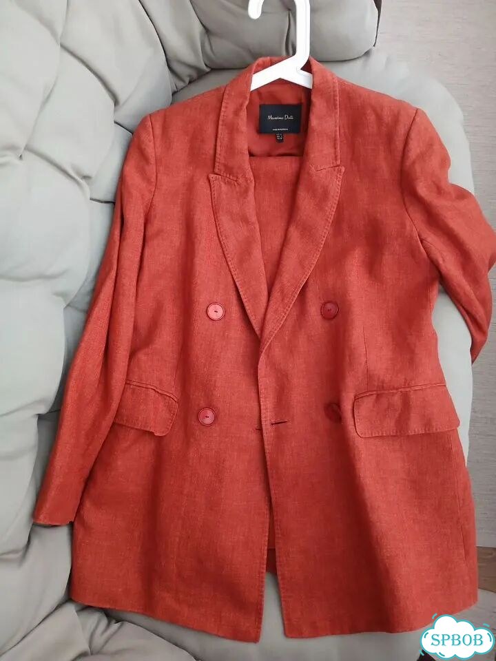 Льняной костюм massimo dutti 40 фото 1