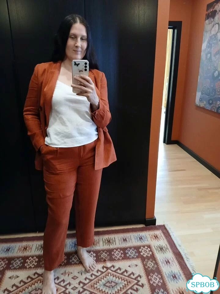 Льняной костюм massimo dutti 40 фото 9