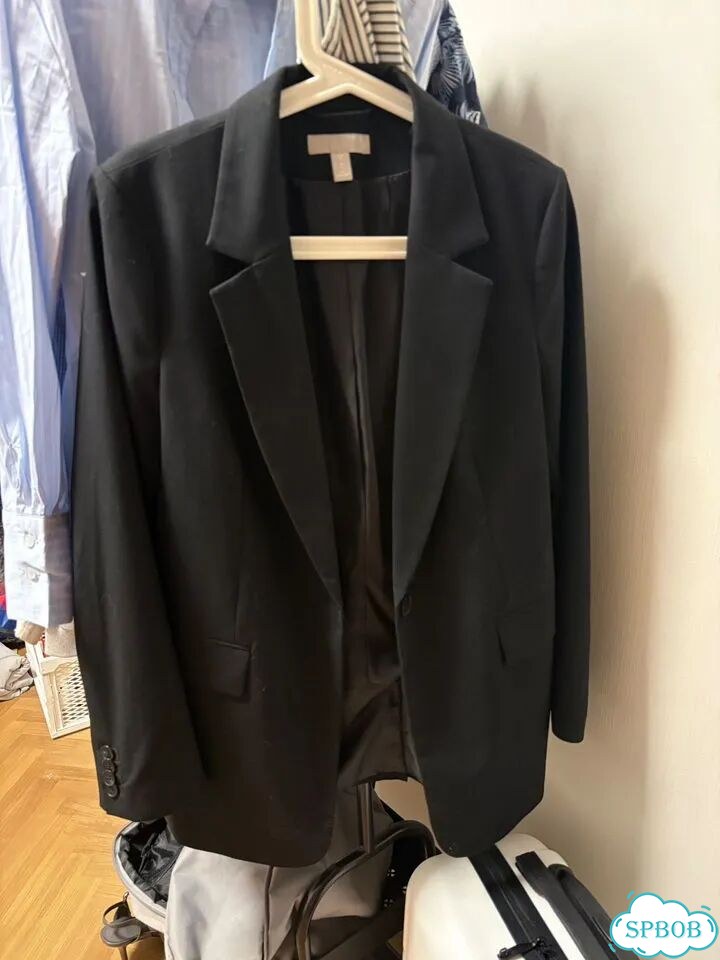 Пиджак h&m черный фото 1