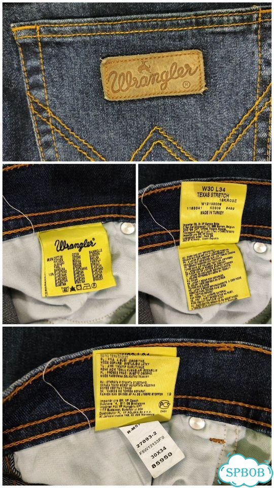Джинсы мужские Wrangler размер 46 (W30 L34) фото 3
