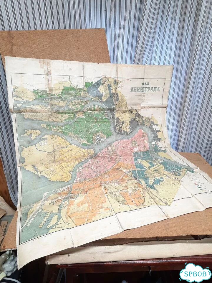 Карта 1929г. План Ленинграда фото 1